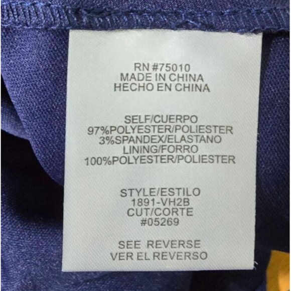 City Studio Dress 1 Blue Cut Out Trim Textured Knit Classic Short Sleeve Womens - Picture 8 of 16